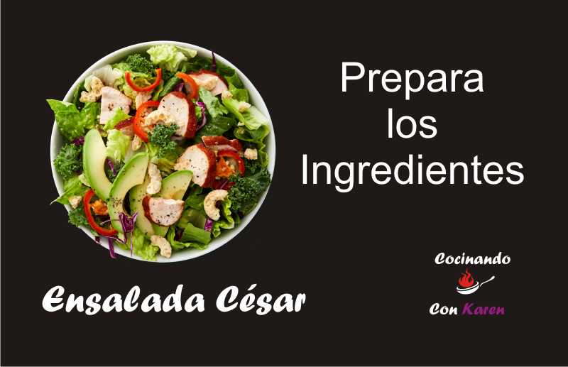 Ingredientes Frescos y Sabrosos de la ensalada cersar