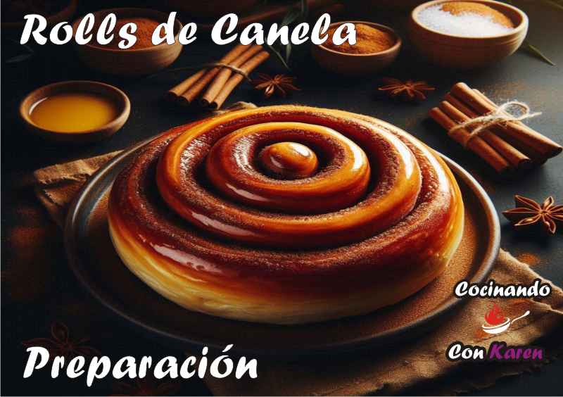 Preparación de los Rolls de Canela