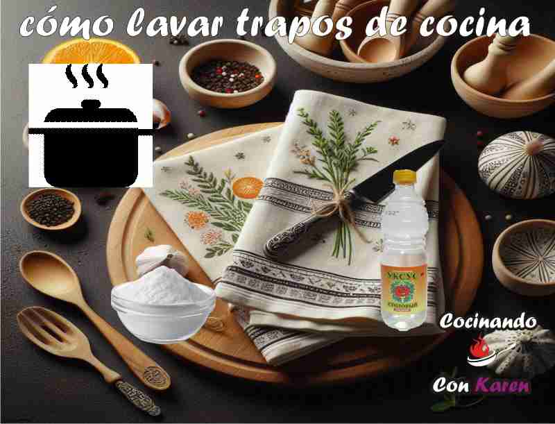 Cómo lavar trapos de cocina que queden muy limpios